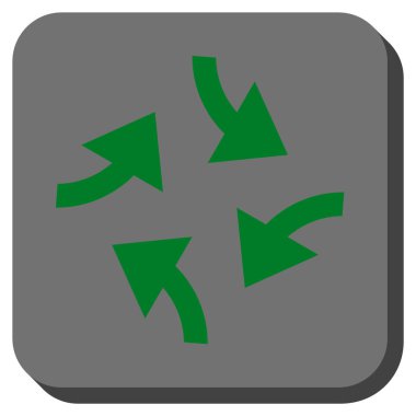 Oklar yuvarlatılmış kare vektör simge girdap