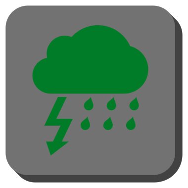 Fırtına yuvarlatılmış kare vektör simgesi