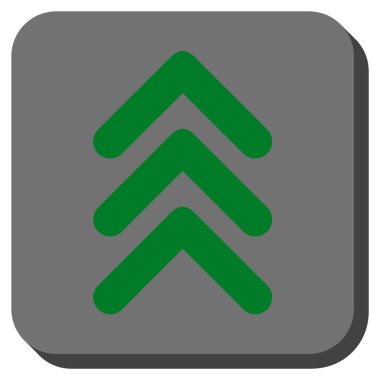 Yuvarlatılmış Kare vektör simge yukarı çift ok ucu