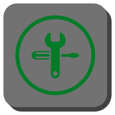 Yuvarlatılmış Kare vektör simge ayarlama