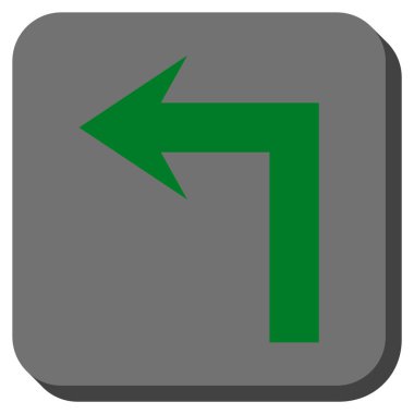 Sol yuvarlak kare vektör simge açmak