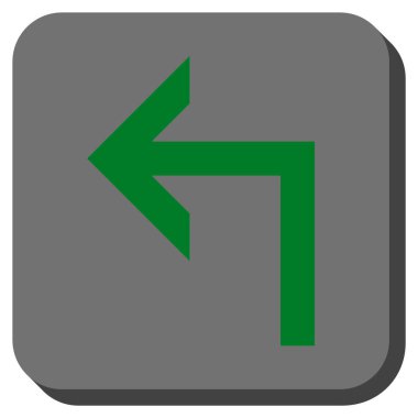 Sol yuvarlak kare vektör simge açmak