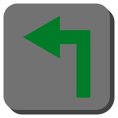 Sol yuvarlak kare vektör simge açmak