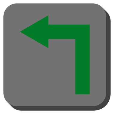 Sol yuvarlak kare vektör simge açmak