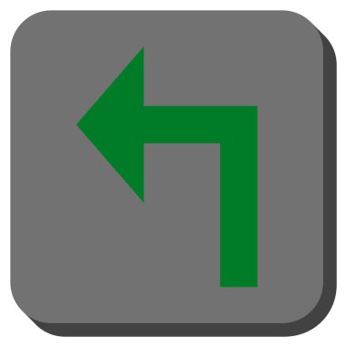 Sol yuvarlak kare vektör simge açmak