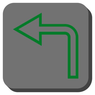 Sol yuvarlak kare vektör simge açmak