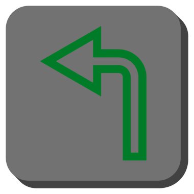 Sol yuvarlak kare vektör simge açmak