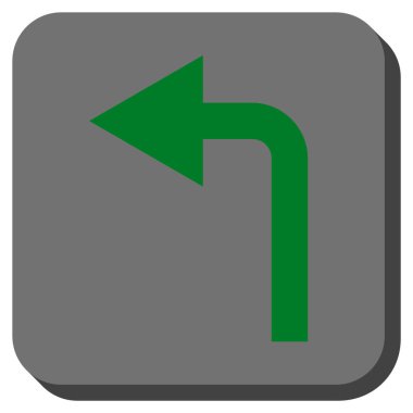 Sol yuvarlak kare vektör simge açmak