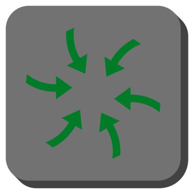 Oklar yuvarlatılmış kare vektör simge burgu