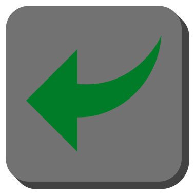 Yuvarlatılmış Kare vektör simgesi geri al