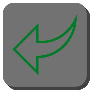 Yuvarlatılmış Kare vektör simgesi geri al