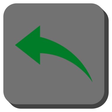 Yuvarlatılmış Kare vektör simgesi geri al