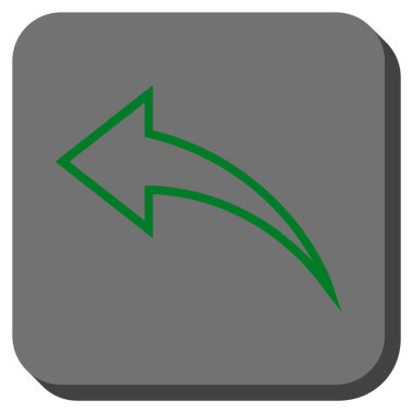 Yuvarlatılmış Kare vektör simgesi geri al