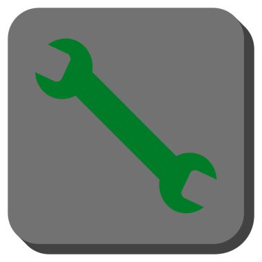 İngiliz anahtarı yuvarlatılmış kare vektör simgesi