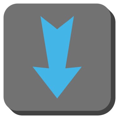 Yuvarlatılmış Kare vektör simgesi aşağı ok