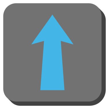 Yuvarlatılmış Kare vektör simge yukarı ok