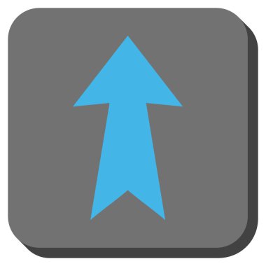 Yuvarlatılmış Kare vektör simge yukarı ok