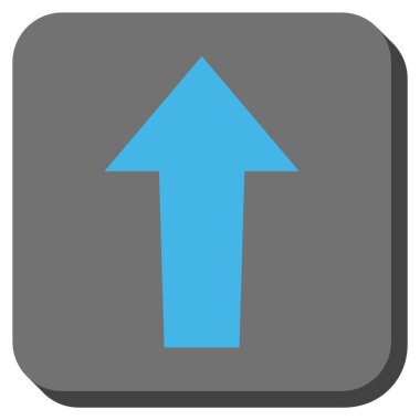 Yuvarlatılmış Kare vektör simge yukarı ok