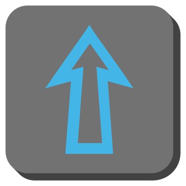 Yuvarlatılmış Kare vektör simge yukarı ok