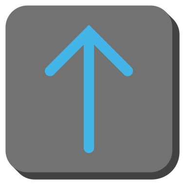 Yuvarlatılmış Kare vektör simge yukarı ok