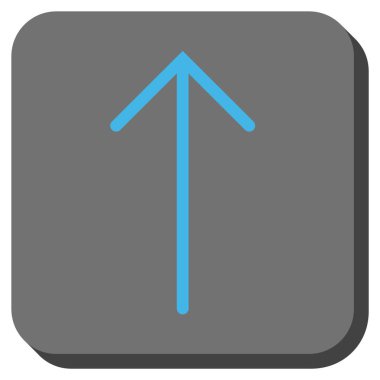 Yuvarlatılmış Kare vektör simge yukarı ok