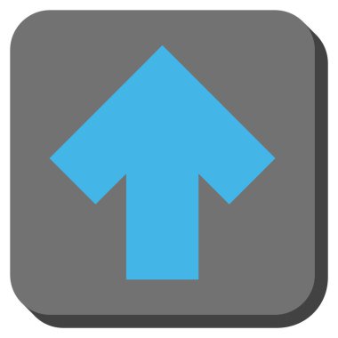 Yuvarlatılmış Kare vektör simge yukarı ok