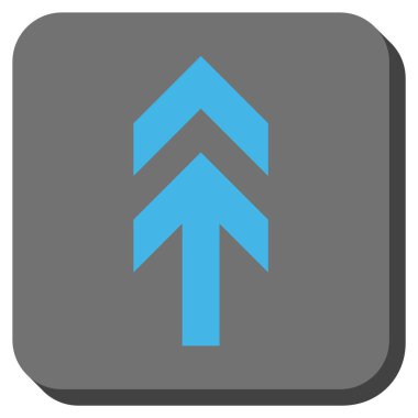 Yuvarlatılmış Kare vektör simge yukarı ok