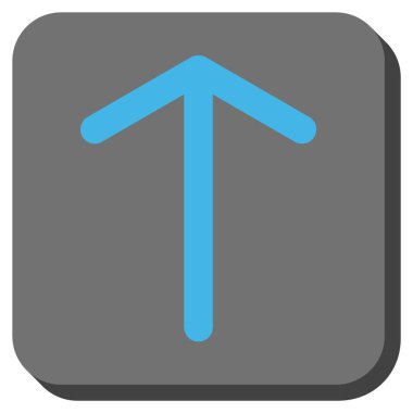 Yuvarlatılmış Kare vektör simge yukarı ok