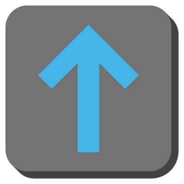 Yuvarlatılmış Kare vektör simge yukarı ok