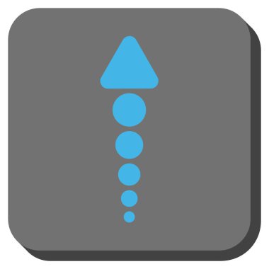 Yuvarlatılmış Kare vektör simge yukarı ok