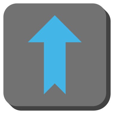 Yuvarlatılmış Kare vektör simge yukarı ok