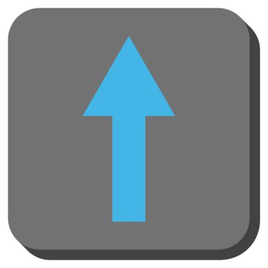 Yuvarlatılmış Kare vektör simge yukarı ok