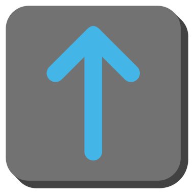 Yuvarlatılmış Kare vektör simge yukarı ok