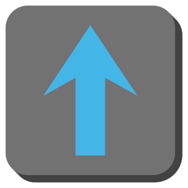 Yuvarlatılmış Kare vektör simge yukarı ok