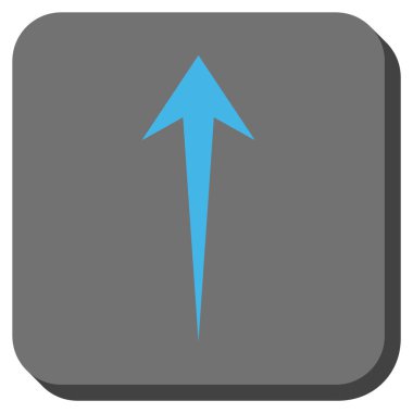 Yuvarlatılmış Kare vektör simge yukarı ok