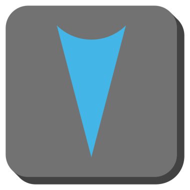 Yuvarlatılmış Kare vektör simgesi aşağı ok ucu