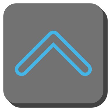 Yuvarlatılmış Kare vektör simge yukarı ok ucu