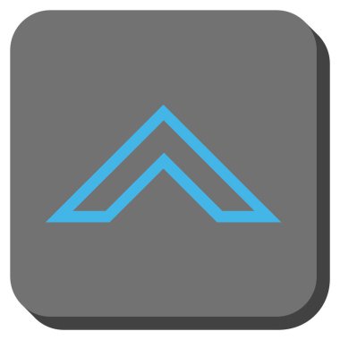 Yuvarlatılmış Kare vektör simge yukarı ok ucu