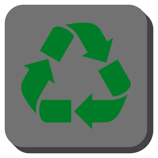 Reciclar cuadrado redondeado Vector icono — Vector de stock