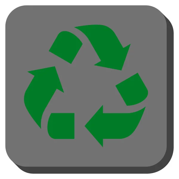 Reciclar cuadrado redondeado Vector icono — Vector de stock