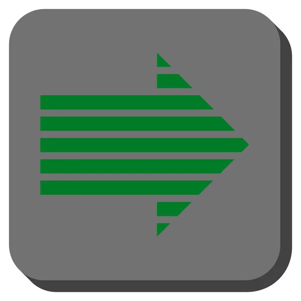 Stripe Seta direito arredondado vetor quadrado ícone —  Vetores de Stock