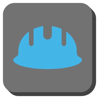 Kare vektör simgesini Oluşturucu Hardhat yuvarlak
