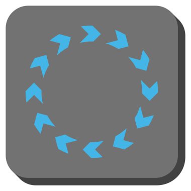 Dolaşım yuvarlatılmış kare vektör simgesi