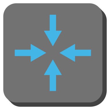 Oklar yuvarlatılmış kare vektör simge sıkıştırmak