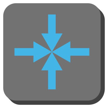 Oklar yuvarlatılmış kare vektör simge sıkıştırmak