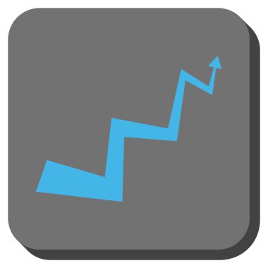 Eğri ok yuvarlak kare vektör simgesi