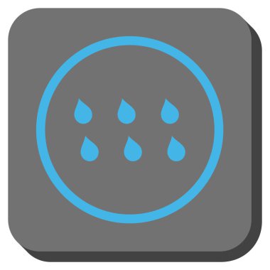 Damla yuvarlatılmış kare vektör simgesi