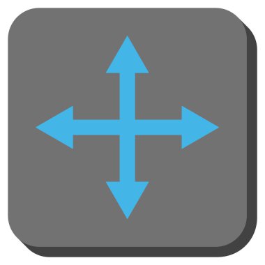 Oklar yuvarlatılmış kare vektör simgesini genişletin