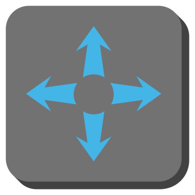 Oklar yuvarlatılmış kare vektör simgesini genişletin