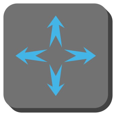 Oklar yuvarlatılmış kare vektör simgesini genişletin